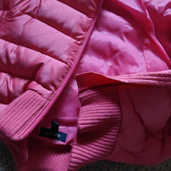 GANT Women's Elliot Light Down Jacket Quilted Puffer Coat Size Medium Pink - Picture 3 of 9